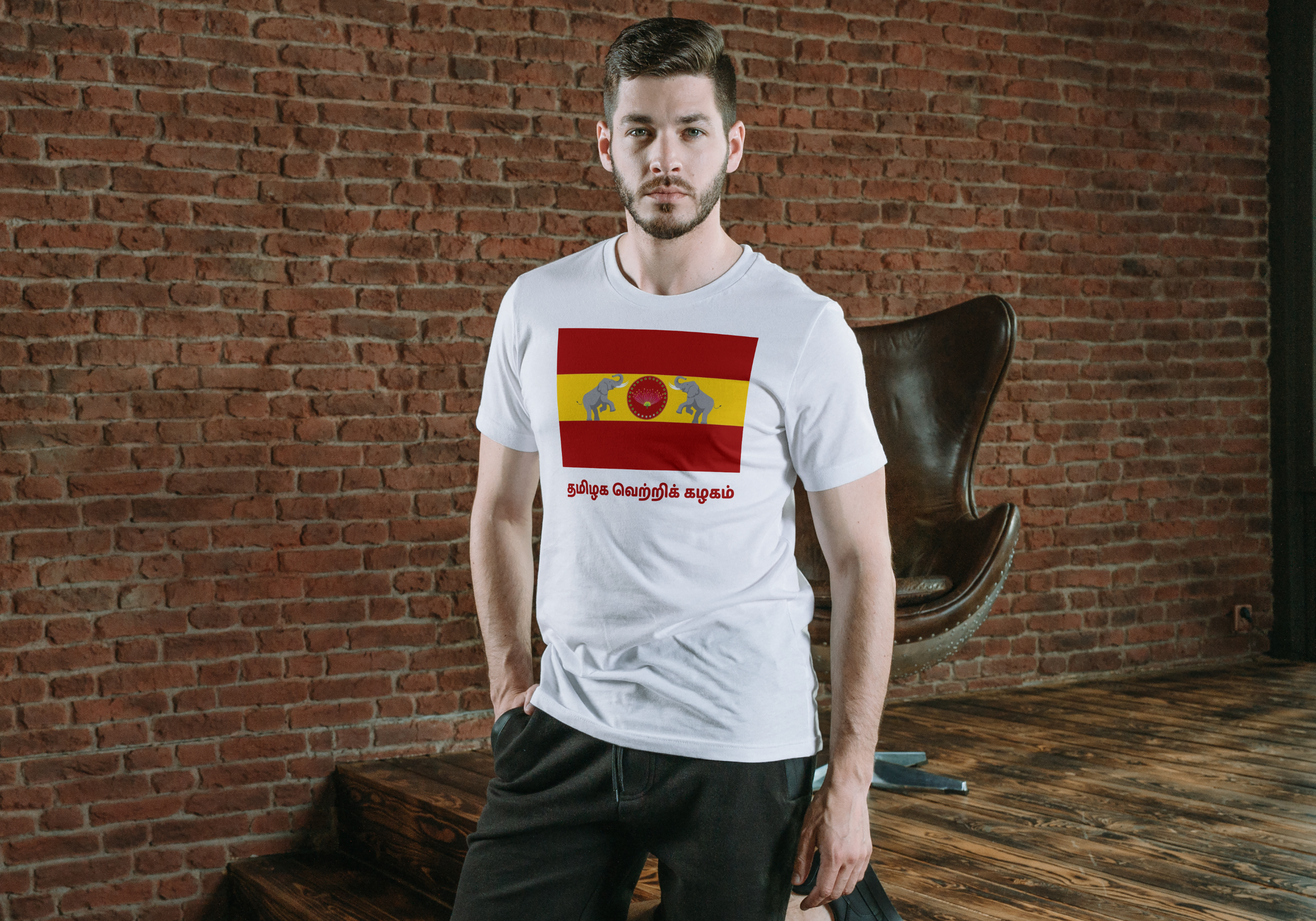 Unisex Standard Crew T-Shirt TVK Flag