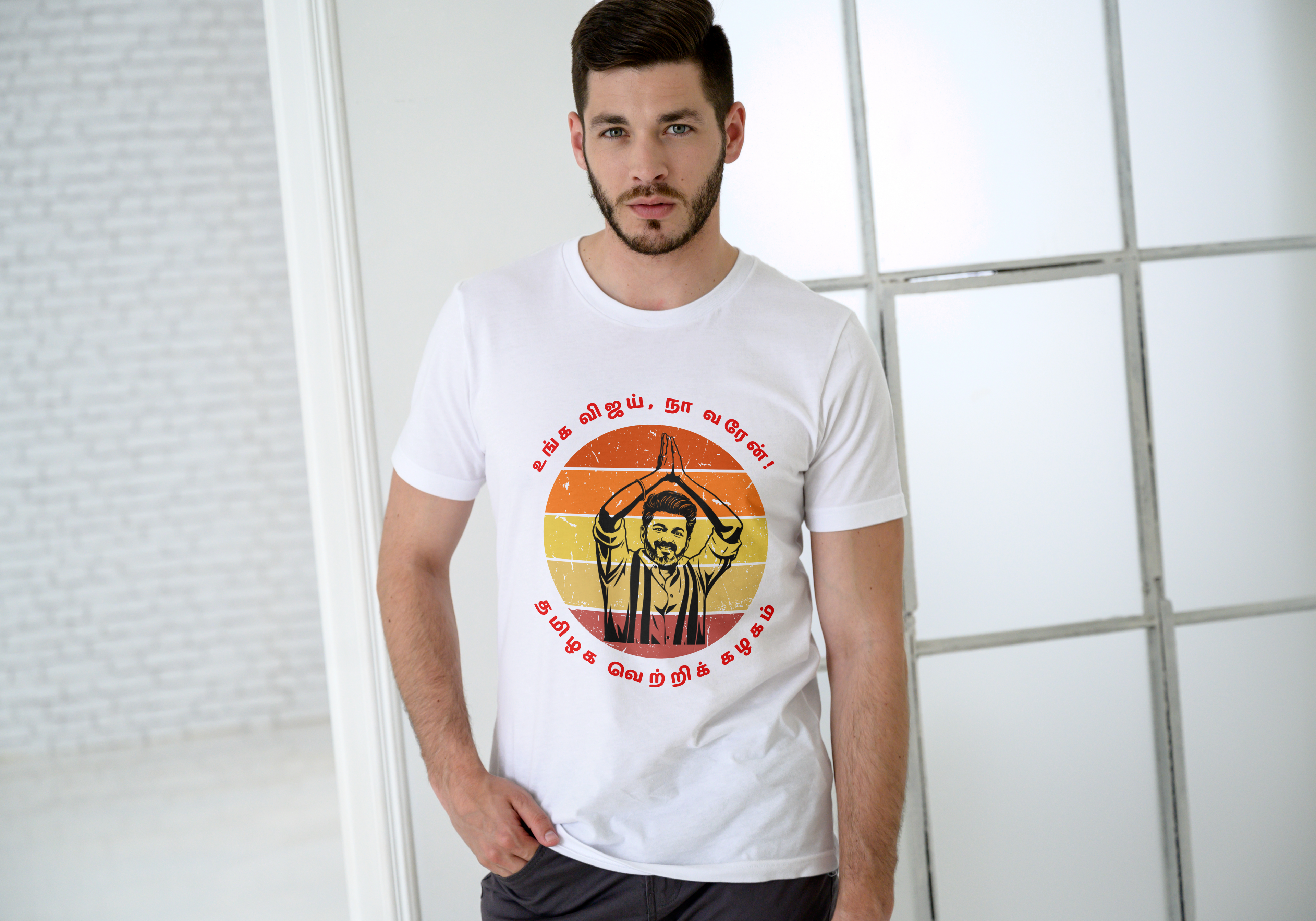 Unisex Standard Crew T-Shirt TVK Vijay